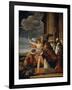 Saint Germanus of Auxerre and Saint Genevieve of Paris, 1630-Laurent de La Hyre-Framed Giclee Print