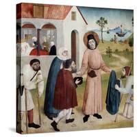 Saint Giles Distributing His Property Among the Poor, C1470-1480-null-Stretched Canvas
