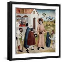 Saint Giles Distributing His Property Among the Poor, C1470-1480-null-Framed Giclee Print