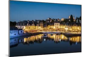 Saint-Goustan port at blue hour, Auray, Morbihan, Brittany, France, Europe-Francesco Vaninetti-Mounted Photographic Print