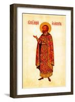 Saint Grand Prince Andrey Bogolyubsky, 1887-Fyodor Grigoryevich Solnzev-Framed Giclee Print