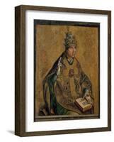 Saint Gregory the Great-Pedro Berruguete-Framed Giclee Print