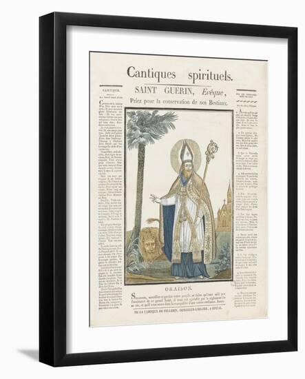 Saint Guérin, évêque-null-Framed Giclee Print