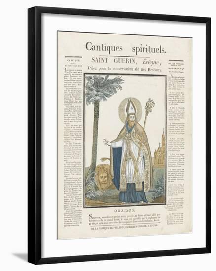 Saint Guérin, évêque-null-Framed Giclee Print