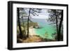 Saint Hernot paradisiac beach in Brittany-Philippe Manguin-Framed Photographic Print