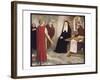 Saint Hilda of Whitby Anglo-Saxon Abbess Receiving a Visit from Caedmon-Stephen Reid-Framed Giclee Print