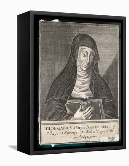 Saint Hildegard Von Bingen German Religious Founder and Abbess of Convent of Rupertsberg-null-Framed Stretched Canvas