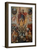 Saint Hippolytus Between Spanish and Aztec Soldiers-null-Framed Giclee Print