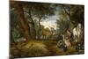 Saint Hubert's Vision, 1617-1620, Flemish School-Peter Paul Rubens-Mounted Giclee Print