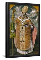 Saint Ildephonsus', 1610-1614, Oil on canvas, 222 x 105 cm-Doménikos Theotokópoulo "El Greco"-Framed Poster