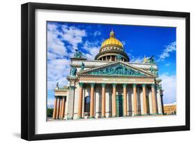 Saint Isaac's Cathedral in St Petersburg, Russia.-Brian K-Framed Photographic Print