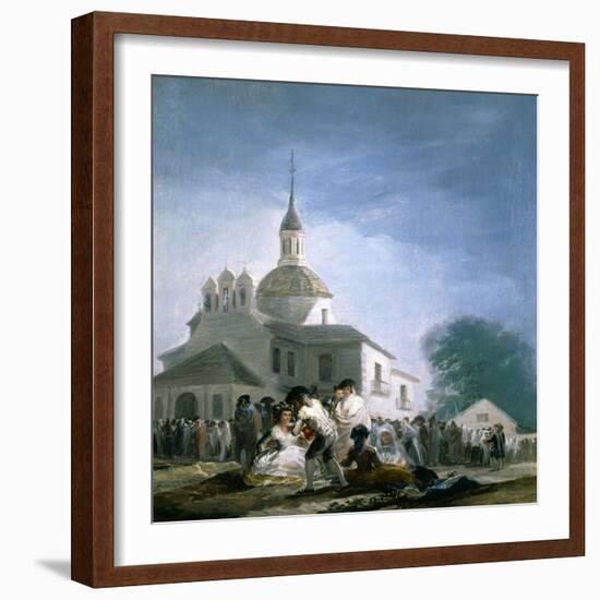 Saint Isidores Day at the Saints Hermitage, 1788-Francisco de Goya-Framed Giclee Print