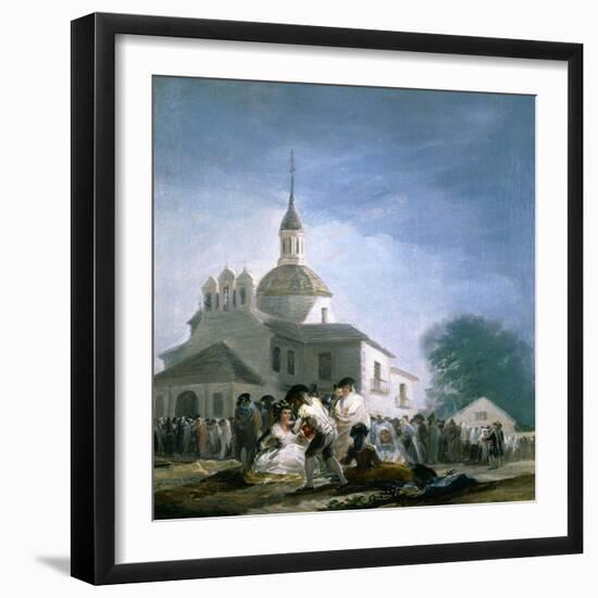 Saint Isidores Day at the Saints Hermitage, 1788-Francisco de Goya-Framed Giclee Print