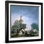 Saint Isidores Day at the Saints Hermitage, 1788-Francisco de Goya-Framed Giclee Print