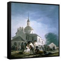 Saint Isidores Day at the Saints Hermitage, 1788-Francisco de Goya-Framed Stretched Canvas