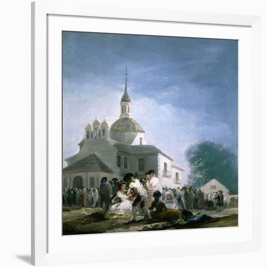 Saint Isidores Day at the Saints Hermitage, 1788-Francisco de Goya-Framed Giclee Print