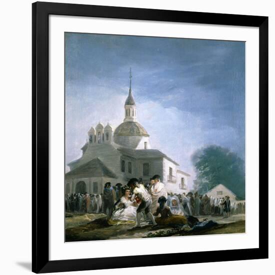 Saint Isidores Day at the Saints Hermitage, 1788-Francisco de Goya-Framed Giclee Print