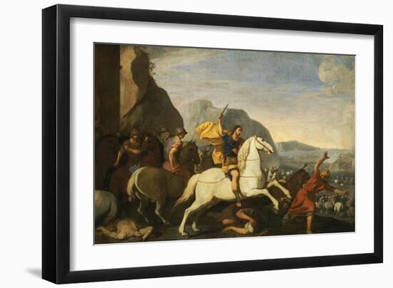 Saint James at the Battle of Clavijo-Aniello Falcone-Framed Giclee Print