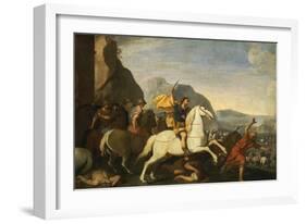 Saint James at the Battle of Clavijo-Aniello Falcone-Framed Giclee Print