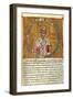 Saint James, Detail, Byzantine Miniature from the Code of Queen Constance, Greek Manuscript-null-Framed Giclee Print