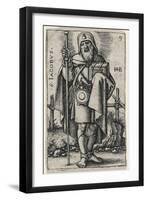 Saint James, Major, 1541-46 (Engraving)-Hans Sebald Beham-Framed Giclee Print