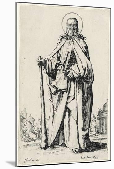 Saint James the Less from Les Grands Apôtres (The Large Apostles), 1631 (Etching)-Jacques Callot-Mounted Giclee Print