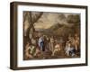 Saint Jean baptisant le peuple-Nicolas Poussin-Framed Giclee Print