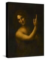 Saint Jean Baptiste-Leonardo da Vinci-Stretched Canvas