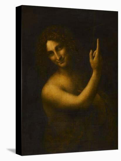 Saint Jean Baptiste-Leonardo da Vinci-Stretched Canvas