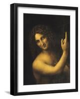 Saint Jean Baptiste-Leonardo da Vinci-Framed Giclee Print