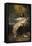 Saint Jean l'évangéliste à Patmos-Charles Le Brun-Framed Stretched Canvas
