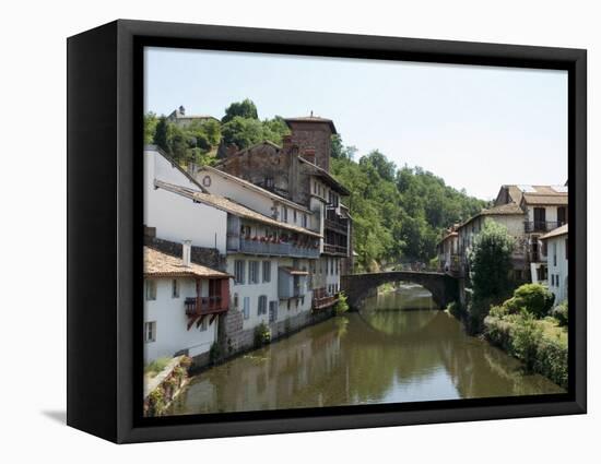 Saint Jean Pied De Port, Basque Country, Pyrenees-Atlantiques, Aquitaine, France-Robert Harding-Framed Stretched Canvas