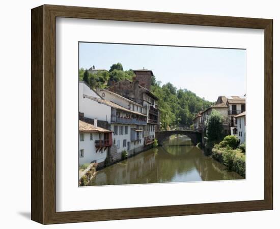 Saint Jean Pied De Port, Basque Country, Pyrenees-Atlantiques, Aquitaine, France-Robert Harding-Framed Photographic Print