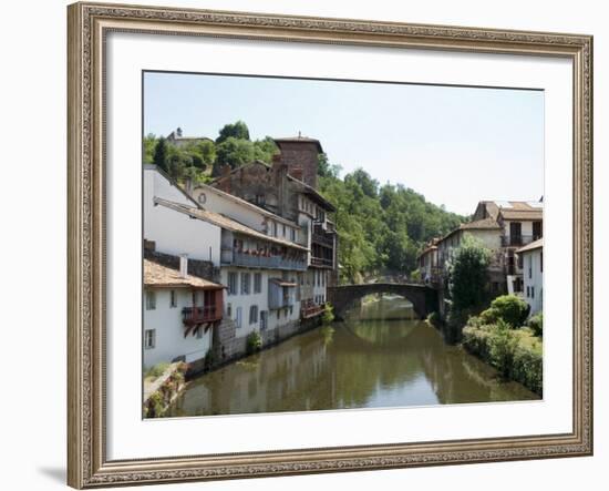 Saint Jean Pied De Port, Basque Country, Pyrenees-Atlantiques, Aquitaine, France-Robert Harding-Framed Photographic Print