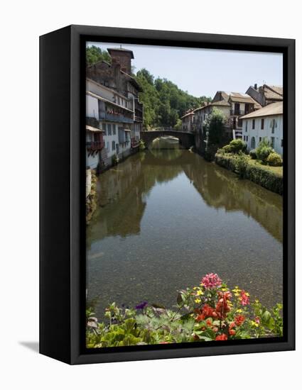 Saint Jean Pied De Port, Basque Country, Pyrenees-Atlantiques, Aquitaine, France-Robert Harding-Framed Stretched Canvas