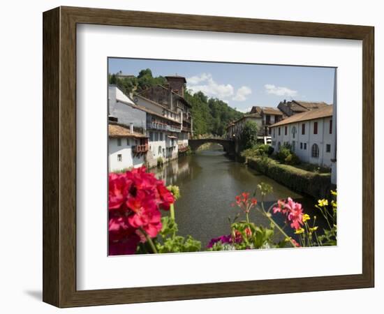 Saint Jean Pied De Port, Basque Country, Pyrenees-Atlantiques, Aquitaine, France-Robert Harding-Framed Photographic Print