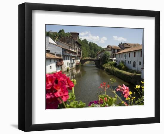 Saint Jean Pied De Port, Basque Country, Pyrenees-Atlantiques, Aquitaine, France-Robert Harding-Framed Photographic Print