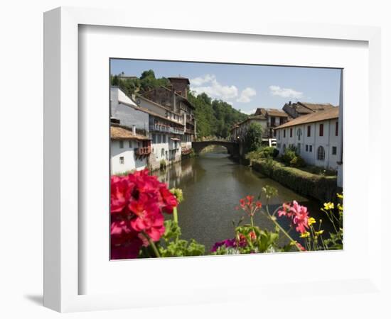 Saint Jean Pied De Port, Basque Country, Pyrenees-Atlantiques, Aquitaine, France-Robert Harding-Framed Photographic Print