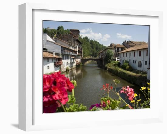 Saint Jean Pied De Port, Basque Country, Pyrenees-Atlantiques, Aquitaine, France-Robert Harding-Framed Photographic Print