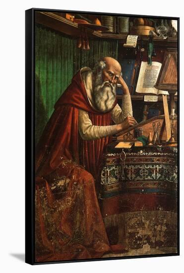 Saint Jerome, 1480-Domenico Ghirlandaio-Framed Stretched Canvas