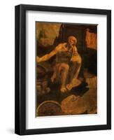 Saint Jerome, 1481-Leonardo da Vinci-Framed Giclee Print