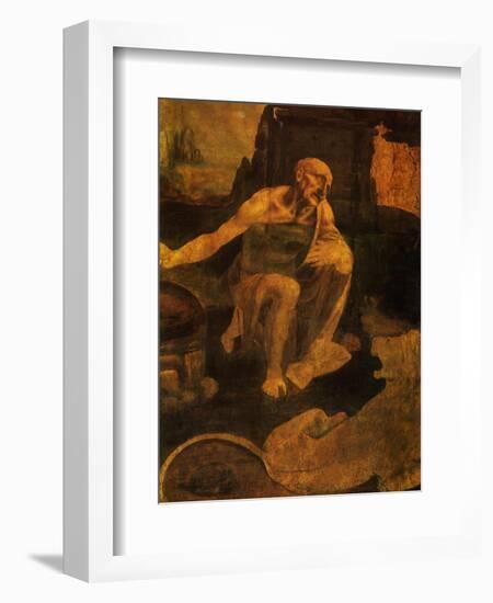 Saint Jerome, 1481-Leonardo da Vinci-Framed Giclee Print