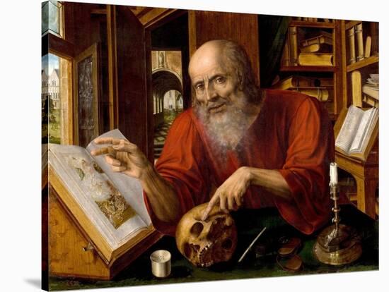 Saint Jerome, 1530-1540-Jan Massys-Stretched Canvas