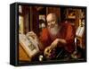 Saint Jerome, 1530-1540-Jan Massys-Framed Stretched Canvas