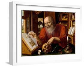 Saint Jerome, 1530-1540-Jan Massys-Framed Giclee Print