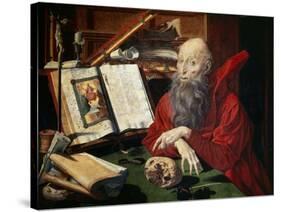 Saint Jerome, 1547-Marianus Van Reymerswaele-Stretched Canvas