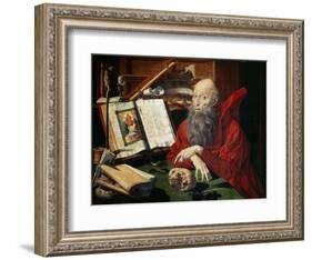 Saint Jerome, 1547-Marianus Van Reymerswaele-Framed Giclee Print