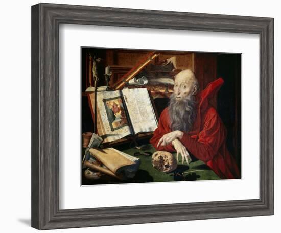 Saint Jerome, 1547-Marianus Van Reymerswaele-Framed Giclee Print