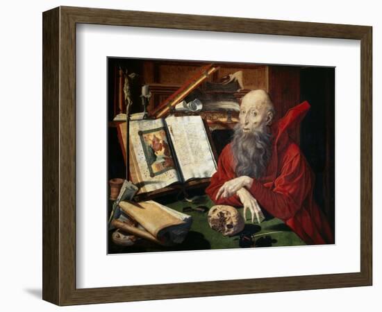 Saint Jerome, 1547-Marianus Van Reymerswaele-Framed Giclee Print