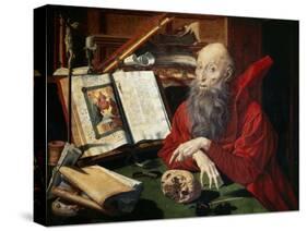 Saint Jerome, 1547-Marianus Van Reymerswaele-Stretched Canvas